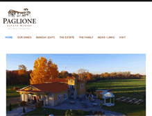 Tablet Screenshot of paglioneestatewinery.com